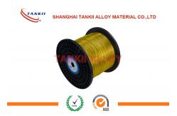 China 0.6mm PTFE Insulation Silver Thermocouple Cable With Kapton Film Jacket supplier
