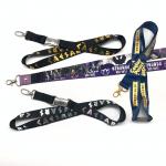 Promotion Neck Strap Lanyard For Id Cards Silk Screen Logo With Metal Lock for sale