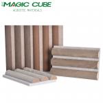 Sound Absorption Wooden Slat Soundproof Panels With Luxurious Suede Finish for sale