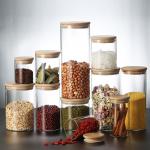 1000ml Borosilicate Glass Storage Jar With Bamboo Lid