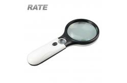 China Jewelry Loupe 45X Handheld Reading Magnifier 3 LED Light Reading Magnifying supplier