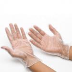 Powder Free Disposable Vinyl Gloves For Foodservice Handling Transparent  1000PCs/CTN for sale