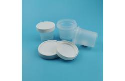 China 100ml Plastic Food Jars With Lid Forest Clear Ice Cream Yogart Container supplier