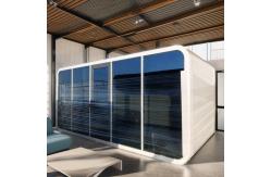 China Customized Apple Cabin House with Metal Carved Panel and Integrated Ceiling supplier