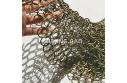 China 20mm Rings Bronze Color Chainmail Mesh supplier
