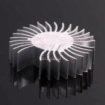 Sunflower Shape Aluminium Heat Sink Profiles , Heat Sink Extrusion Anodidzed for sale