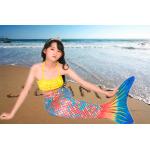 3PCS Sets Toddler Swimmable Mermaid Tail For Boys / Girls Flexible Elastic for sale
