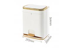China Electronic Sensor Pedal Kitchen Large Capacity Plastic Trash Can Waste Bin supplier