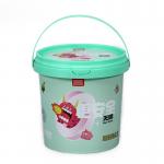 Reusable Ice Cream Cup with Lid and Handle Food Packaging Custom Logo Printed PP Plastic for sale