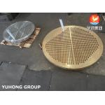 ASTM B171 UNS C70600 CuNi 90/10 Copper Alloy Tubesheet For Heat Exchanger for sale