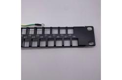 China Modular High Density Zig Zag patch panel, 48xRJ45/u/s, unequipped, 1U supplier