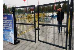 China rust resistant Iron Door Welded Fence Gate With Anti Theft Lock supplier