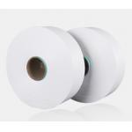 White Polyester Spun Yarn Lightweight For Textile Manufacturing for sale
