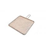 Square Shape Mesh Steaming Cooling Baking Net Copper Barbecue Grill Netting with Handle Barbecue Wire mesh for sale