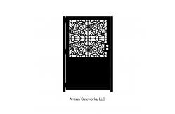 China OEM Black Sliding Aluminum Fence Gate Fireproof And Weather Resistant supplier