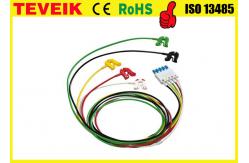 China M1971A 5 ECG  lead wires with clip  for patient monitor supplier