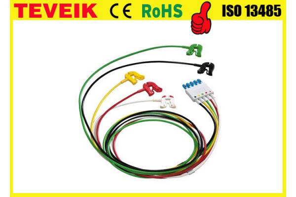 M1971A 5 ECG lead wires with clip for patient monitor
