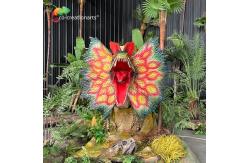 China Simulation Life Size Animatronic Dinosaur Dilophosaurus For Amusement Park supplier