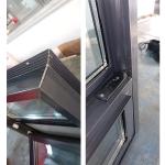 Single Slide UPVC Openable Window Anthracite Grey PVC Vinyl Plastic