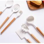 Odorproof Silicone Kitchen Utensil Sets 14pcs Scratchfree Dentless With Holder