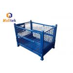 Collapsible Stainless Steel Wire Mesh Pallet Cages For Supermarket for sale