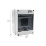 Circuit Breaker Distribution Box Outdoor Waterproof 5 Hole With Transparent Cover