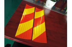 China Weather Resistant Red And Yellow Vehicle Reflective Tape Package 1 Roll/Box supplier