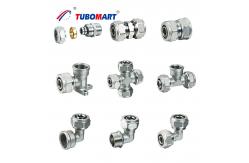 China Durable Pex Tubing Quick Connect Fittings Chrome Plated For Plumbing supplier