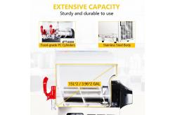 China 3 Bowls Ice Slush Machine , Frozen Margarita Machine With LED Light Cover supplier