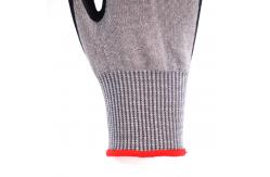 China Cut Resistant Nitrile Safety Gloves Customized Logo Double Dipped Nitrile Palm Coated Gloves supplier
