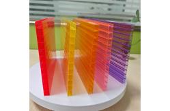 China Red Polycarbonate Hollow Sheet For Lightweight And Impact-Resistant Needs supplier
