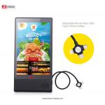 HD Kiosk LCD Touch Screen , Android Stand Restaurant Menu Table Power Bank 8 Inch for sale