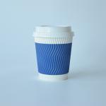 Food Grade Ripple Wall Paper Cup 22oz Branded Disposable Cups ODM Eco Friendly for sale