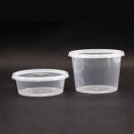 Microwave Safe Takeaway Round Hot Soup Bowl Disposable With Plastic Lid for sale