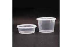 China Custom Logo Disposable PP Plastic Storage Box Clear Soup Cup With Lid supplier