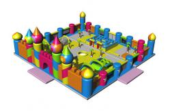China Customized Waterproof 1000D Tarpaulin Inflatable Theme Park supplier