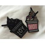 Clothing Decoration Flower Iron On Patches , Beautiful Flower Embroidered Applique Patches for sale