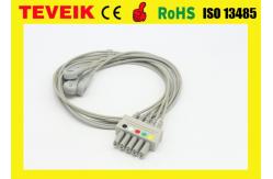 China Factory price Siemens ECG Cable 5 Lead Wires with IEC Snap supplier