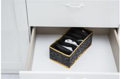 China 6 Cells Foldable Drawer Organizer For Socks And Underwear supplier