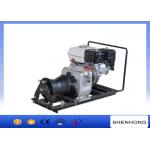 10KN Belt Driven Steel Cable Powered Pulling Winch With HONDA Gasoline Engine for sale