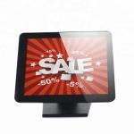 Pure Flat 15 Inch 12DC 5A PCAP POS Touch Screen Monitor For Billing 8 Languages for sale