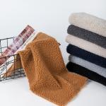 Plain Style 100% Polyester Sherpa Fleece Fabric for Jackets Lining Boiled Pattern for sale