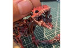 China 3D Printed Red Dinosaur Toy 3D Printing Model Customized supplier
