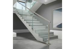 China Rust-Resistant Stainless Steel Handrails with Polished Finish for Glass Staircases supplier