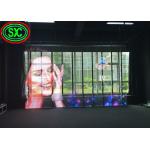 0.2KG/PC Module Weight Aluminum Transparent LED Screen with Aluminum Cabinet Material for sale