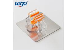 China ISO 9001 Wall Mount Broom Handle Holder 80mm With Reusable Adhesive Tape supplier