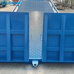 Large Load Capacity Conventional  Blue Hydraulic Dock Ramp For Loading And Unloading Freight for sale