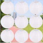 White Lantern Wholesale, Spot Wedding Paper Lanterns, Children's Drawing Lanterns, Customized Handmade DIY Lighting for sale