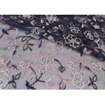 51'' Embroidered Mesh Lace Polyester Tulle Fabric Anti - pilling Wear - resistant for sale