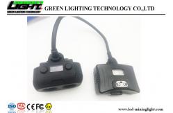 China Dual Beam LED Cap Lamp , Coal Mining Lights High Illumination With OLED Screen supplier